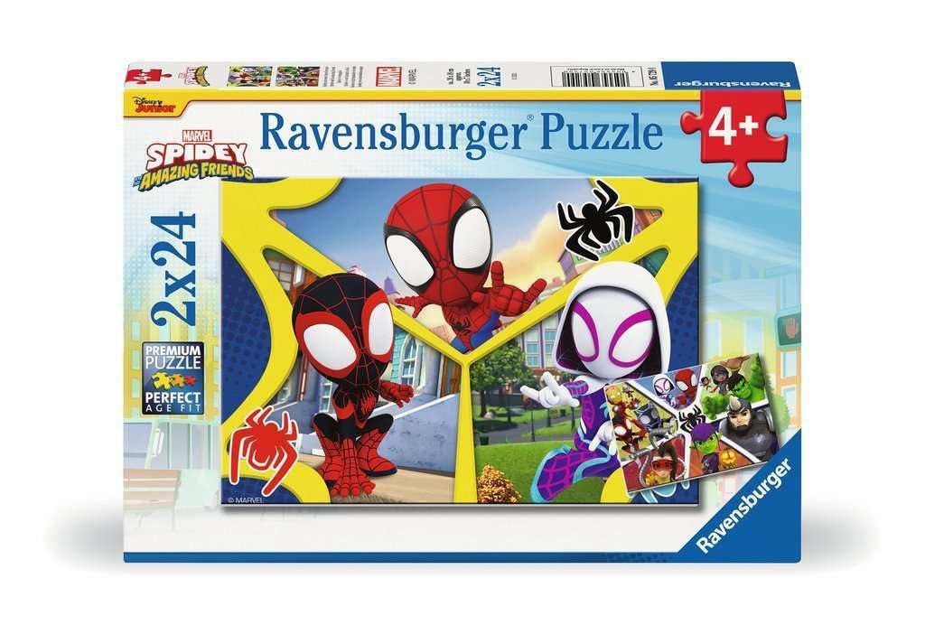 Дитячий пазл Ravensburger Spidey and His Super Friends 05729 2 x 24 Pieces, фото №1