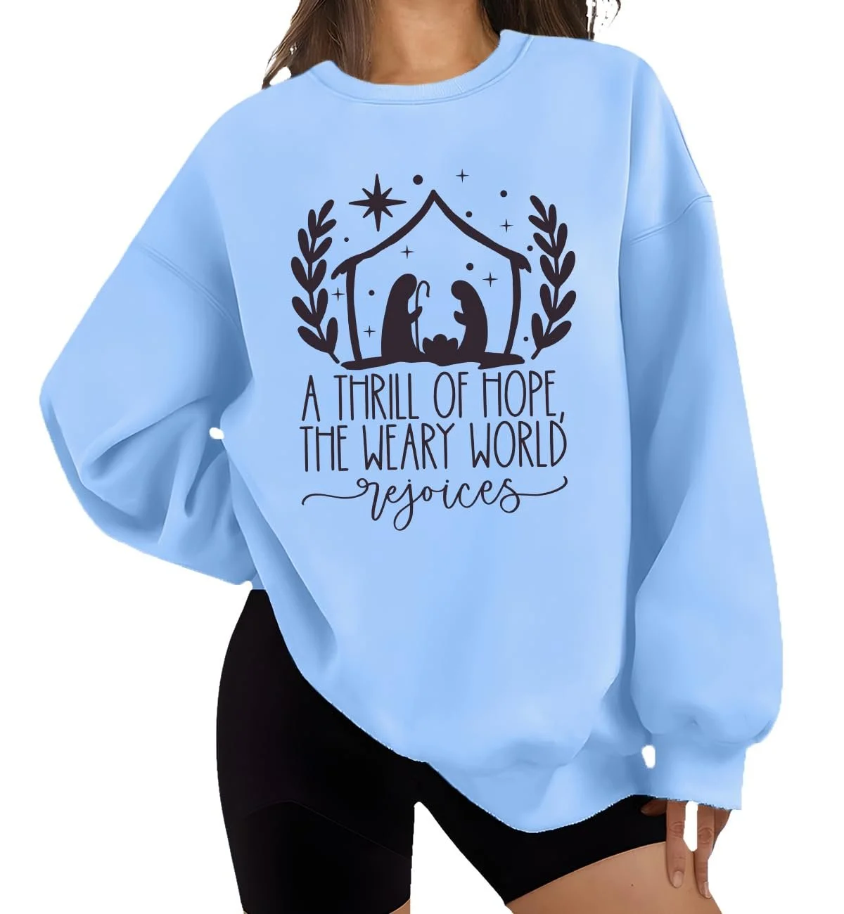 Жіноча толстовка A Thrill Of Hope The Weary World Rejoices, фото №1