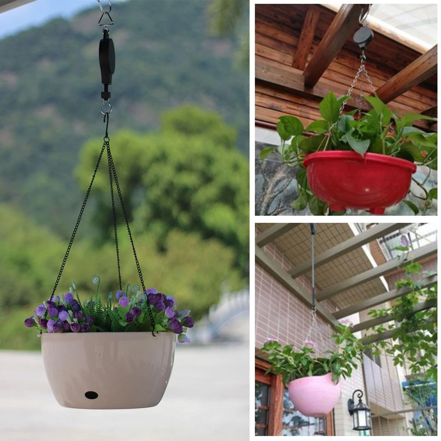 Висувні гачки для кошиків 4 шт 20 x 7.5 см Чорні та Білі, фото №6 Висувні гачки для кошиків 4 шт 20 x 7.5 см Чорні та Білі, фото №6