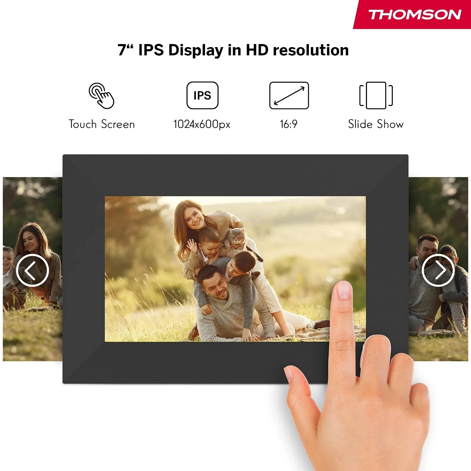 Цифровая фоторамка Thomson 7 дюймов IPS HD Сенсорный экран WiFi 32GB, фото №5 Цифровая фоторамка Thomson 7 дюймов IPS HD Сенсорный экран WiFi 32GB, фото №5