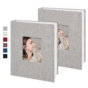 Фотоальбом Remowith для вставных фотографий, холщовая твердая обложка, для семейных юбилеев, детских праздников, свадеб, 200 карманов, 2 шт, серый цена на synthetic.ua - Фото 1 Фотоальбом Remowith для вставных фотографий, холщовая твердая обложка, для семейных юбилеев, детских праздников, свадеб, 200 карманов, 2 шт, серый synthetic.ua - Фото 1
