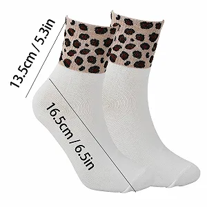 Шкарпетки Amexo з леопардовим візерунком, 6 пар, теплі зимові, бавовняні, термо, для жінок та дівчат, розмір 36-42 synthetic.ua - Фото 1