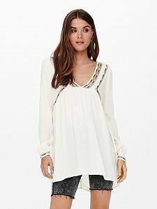 Туніка ONLMYNTE L/S TUNIC WVN 15226378 Cloud Dancer ONLY XS - Фото 1