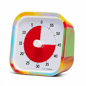 Визуальный таймер TIME Timer MOD Tie Dye Special Edition 60 мин Тихий - Фото 1