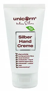 Крем для рук Unicorn с Micro Silver 75 мл - с цветочным ароматом - быстро впитывающийся - естественная защита от бактерий - веганский - органический сертифицированный - в меловой упаковке - Фото 1