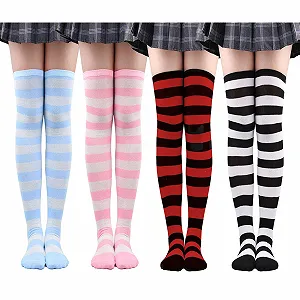 Гольфи ZOCONE Смугасті вище коліна 4 пари - Фото 1