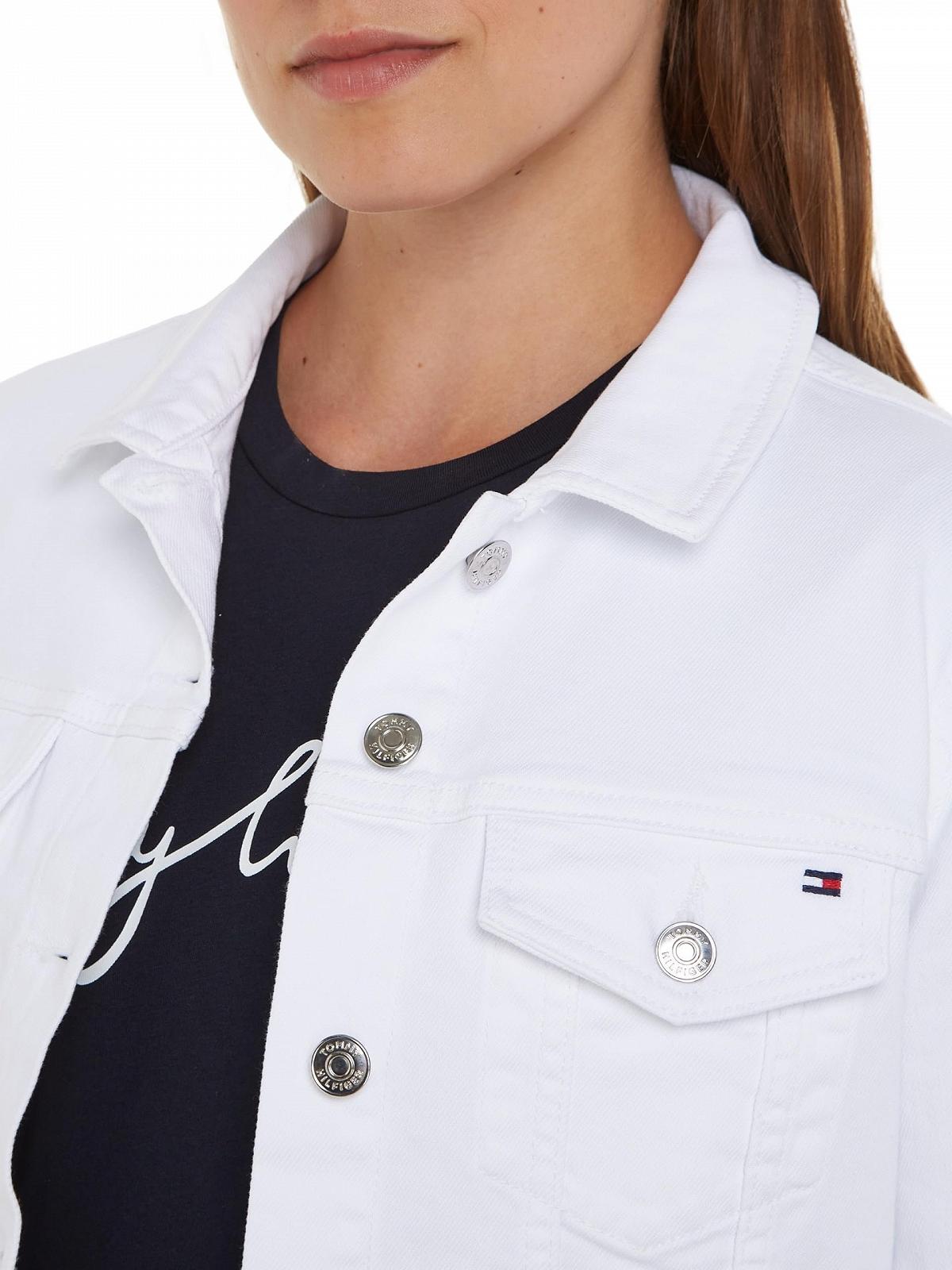 Джинсовая куртка Tommy Hilfiger Slim с эластичной тканью, фото №3