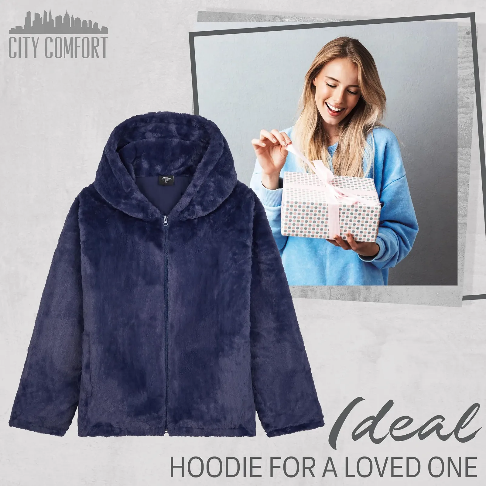 Пальто CityComfort З капюшоном Пухнасте Жіноче, фото №5 Пальто CityComfort З капюшоном Пухнасте Жіноче, фото №5