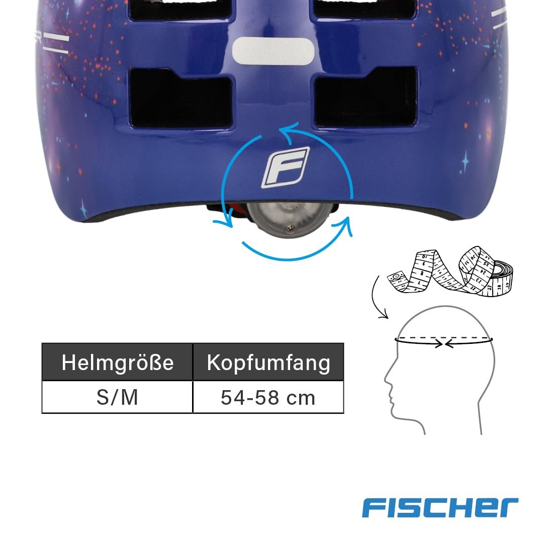 Шлем Велосипедный FISCHER BMX Детский, с интегрированным LED задним фонарем, фото №9