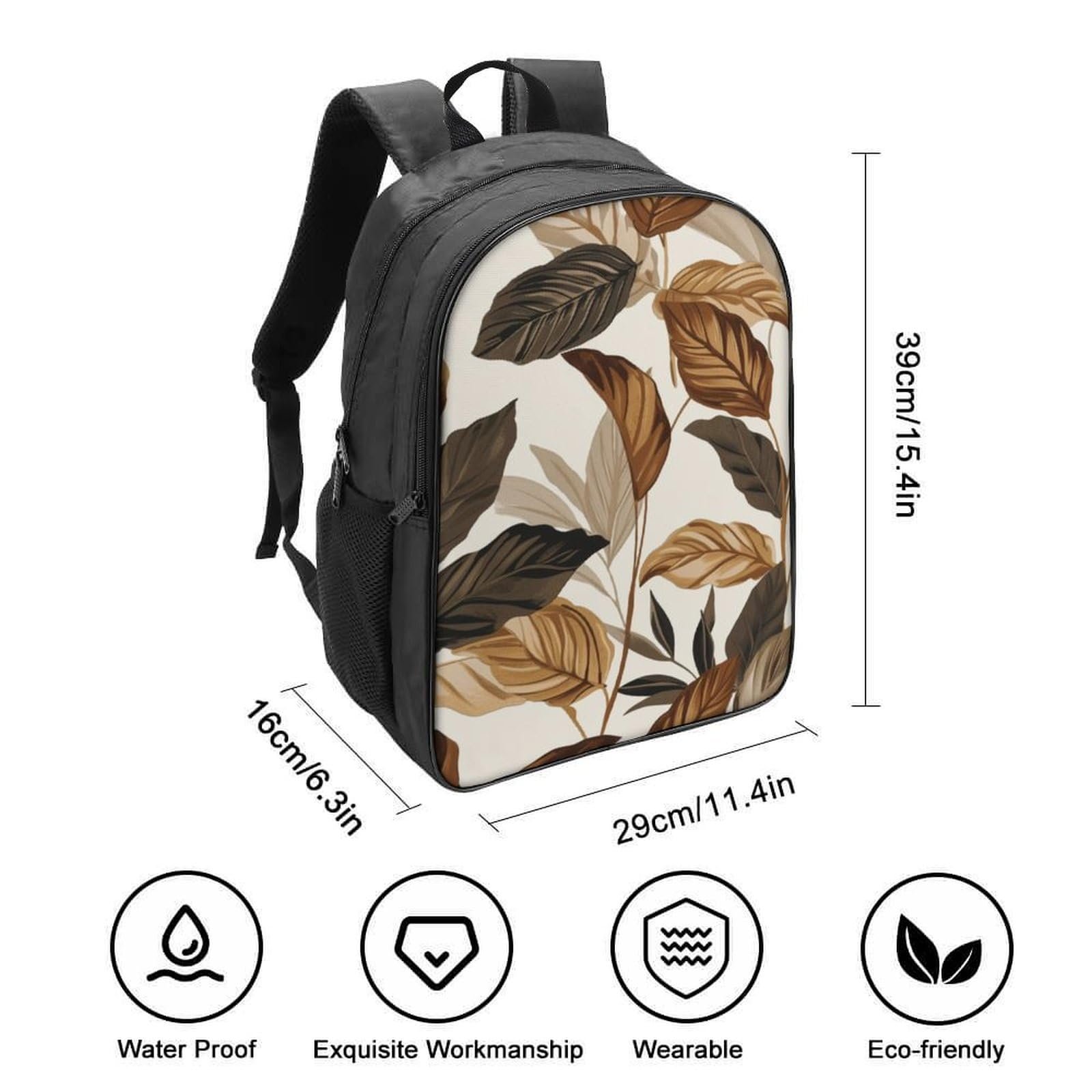 Рюкзак школьный Leaf FPAKAKIIE для девочек-подростков, школьный ранец для начальной школы, детский школьный портфель, повседневный рюкзак 40x28x16 см, фото №2