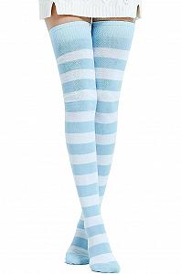 Носки DRESHOW Высокие носки выше колена, полосатые гольфы - Фото 1