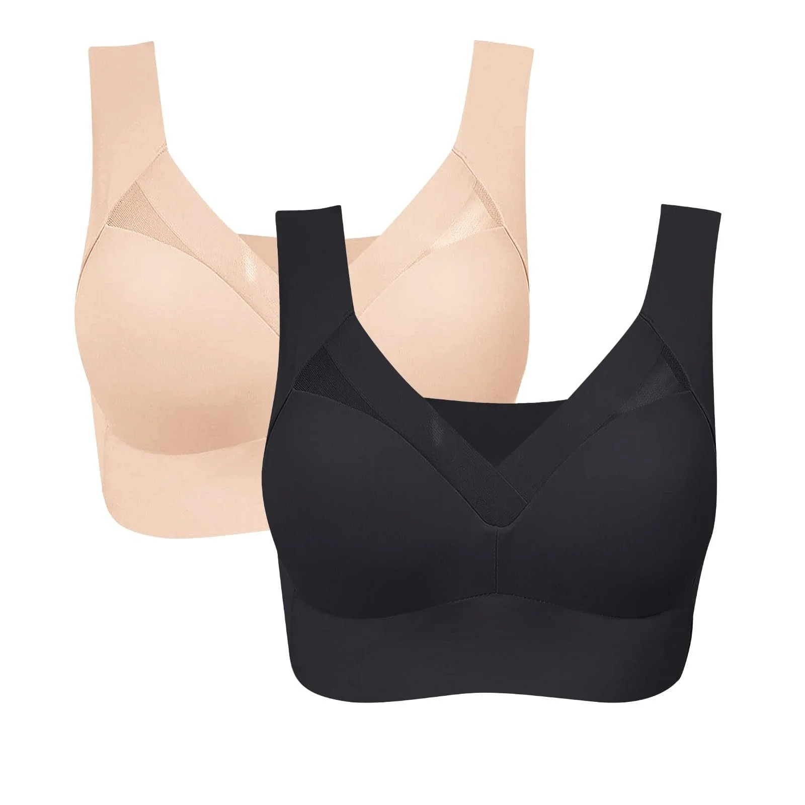 Бюстгальтер-минимайзер Shapewear Comfit Relief Bra пуш-ап без косточек бесшовный хлопковый больших размеров, фото №1