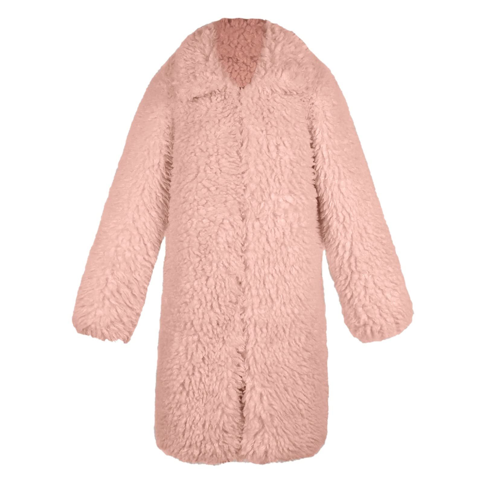 Куртка зі штучного хутра Пухнаста Однотонна, фото №4 Куртка зі штучного хутра Пухнаста Однотонна, фото №4