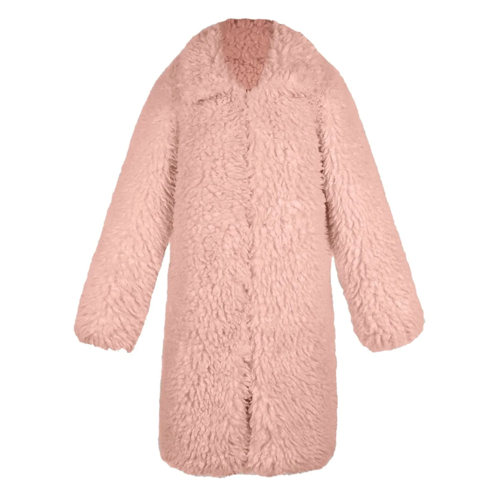 Куртка зі штучного хутра Пухнаста Однотонна, фото №4 Куртка зі штучного хутра Пухнаста Однотонна, фото №4