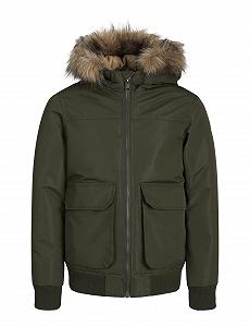 Куртка-бомбер JACK&JONES JUNIOR Jjeconstruct Detachable Fur Bomber Jnr для мальчиков - Фото 1