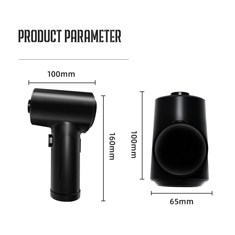 Портативний турбовентилятор Onvian Wireless Air Duster 51000 RPM Black, фото №14