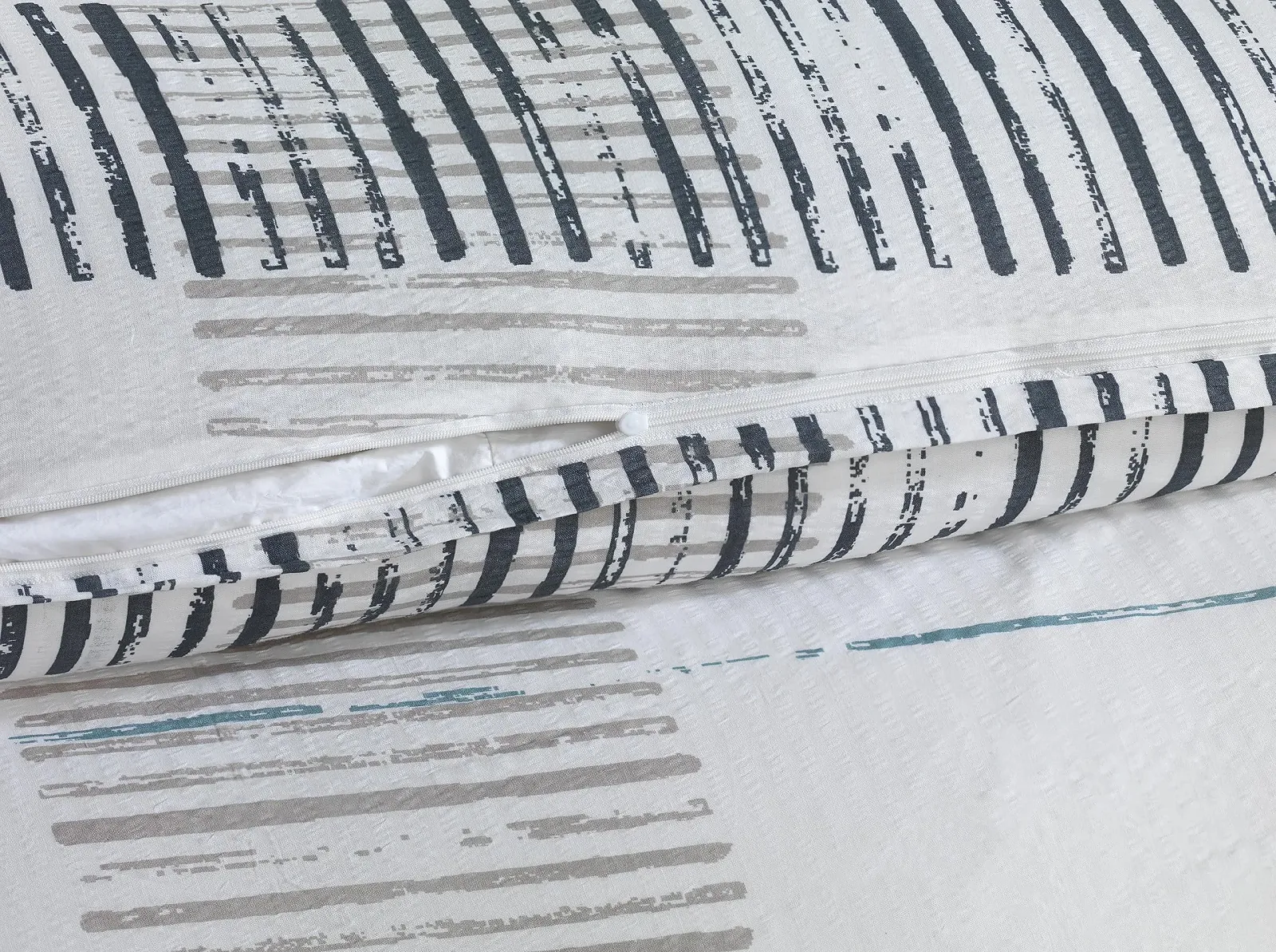 Постільна білизна Сирсакер 135 x 200 см + 80 x 80 см 100% бавовна Не потребує прасування, фото №3