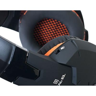 Наушники REAL-EL GDX-7700 SURROUND 7.1 black-orange, фото №5