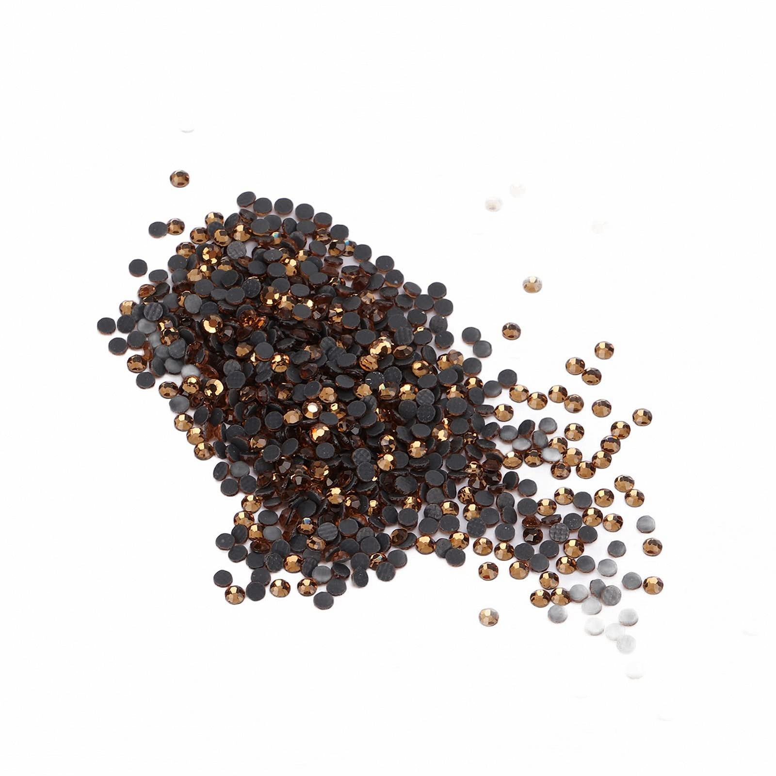 Стрази Круглі Скляні Декоративні S601-Crystal Yellow, фото №5