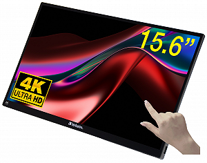 Монітор портативний сенсорний 15.6" Verbatim PMT-15 4K IPS 60 Гц synthetic.ua - Фото 1
