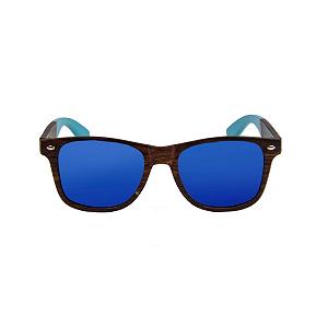 Сонцезахисні окуляри OCEAN Beach Wood Fashion Темно-синій, Бамбук - Фото 1