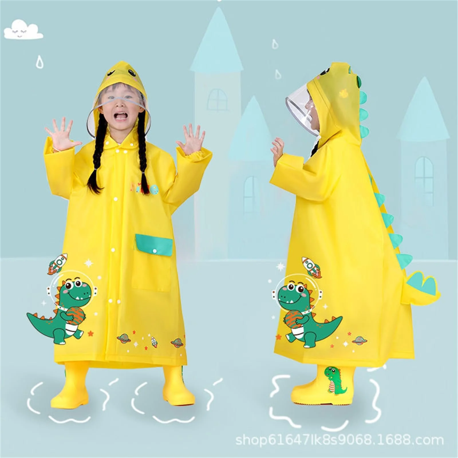 Дощовик Beokeuioe Багаторазовий Дитячий, фото №2