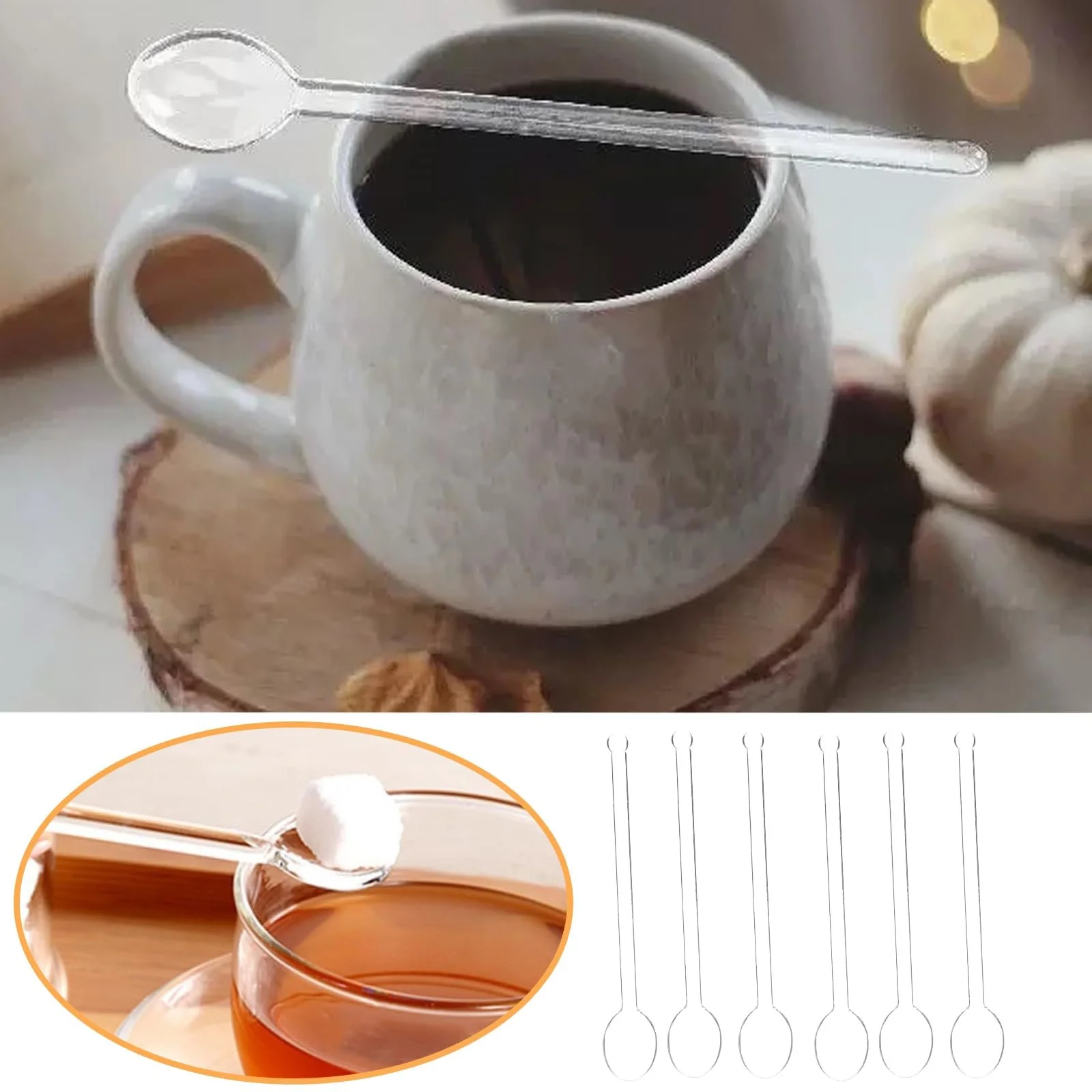 Набір скляних ложок 6 шт, фото №7