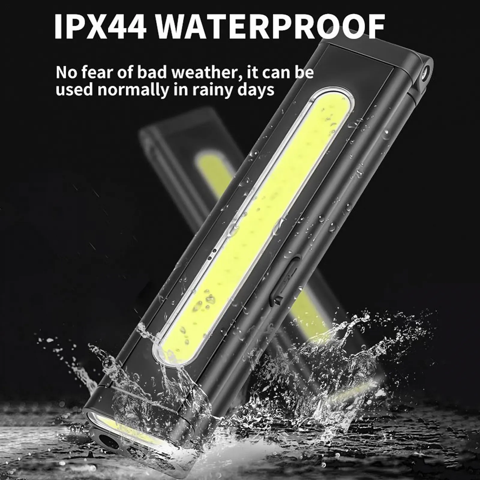 Ліхтар Акумуляторний Складаний з Лінійкою USB Портативний, фото №5