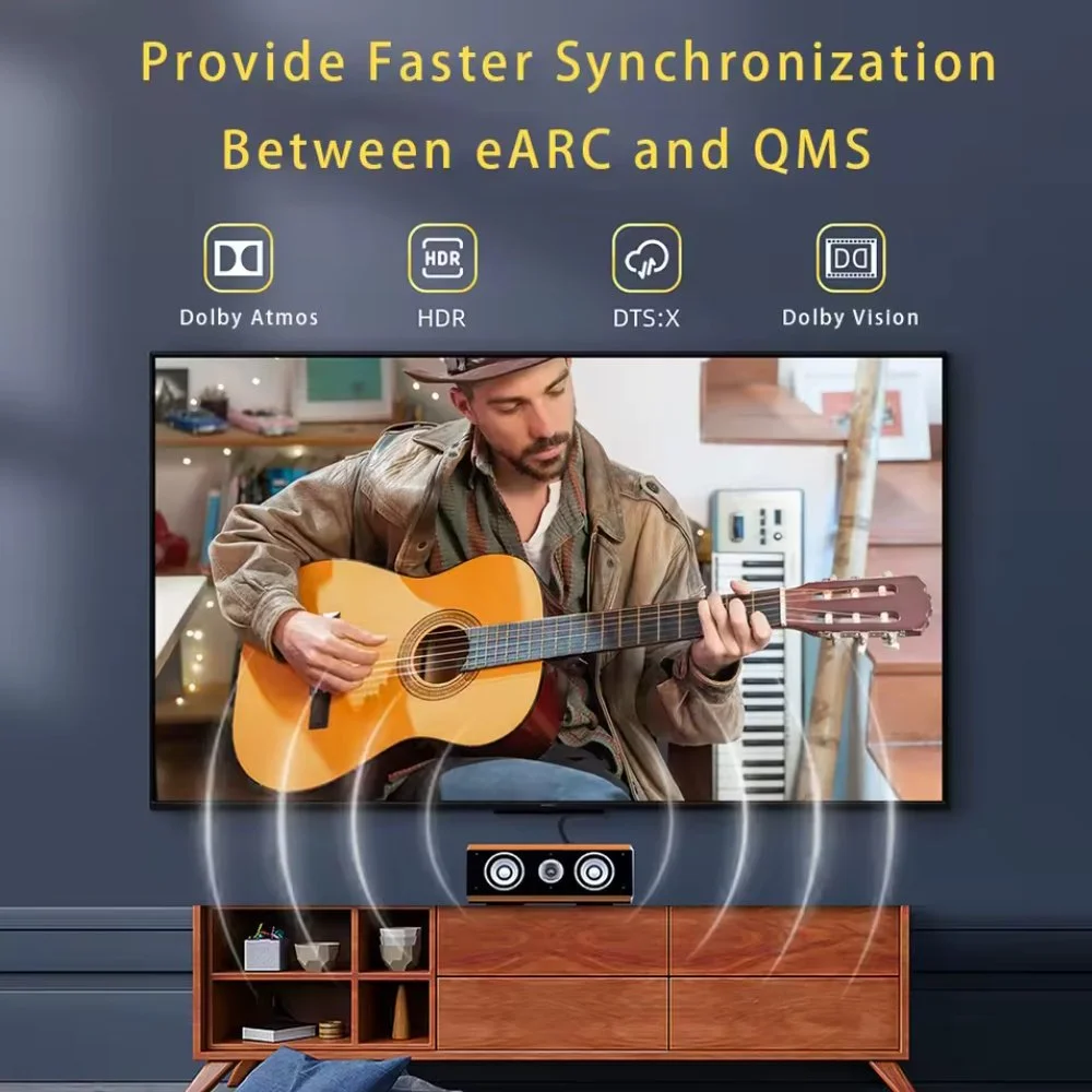 Кабель AVICE HDMI v2.2 16K/60Hz 8K/240Hz 3 метри Grey Ultra High Speed HDR, фото №4