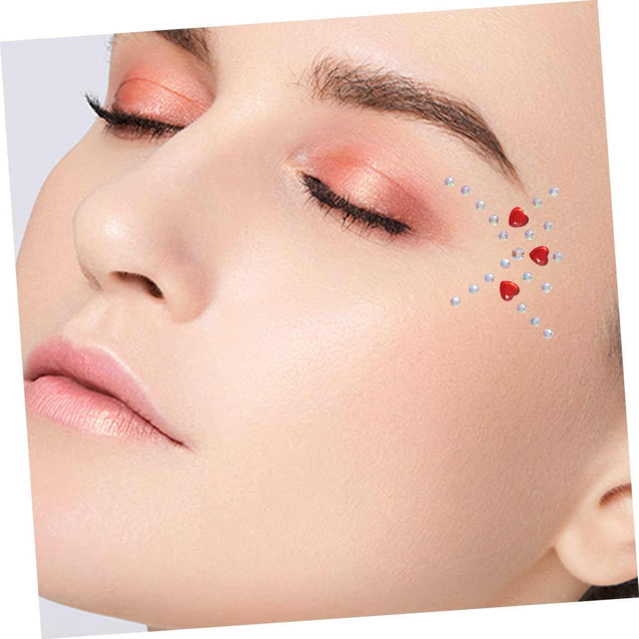 Стразы Mikinona для тела, для рукоделия, для глаз, для скрапбукинга, для макияжа, украшения для фестивалей, самоклеящиеся, для ногтей, сердце, фото №6