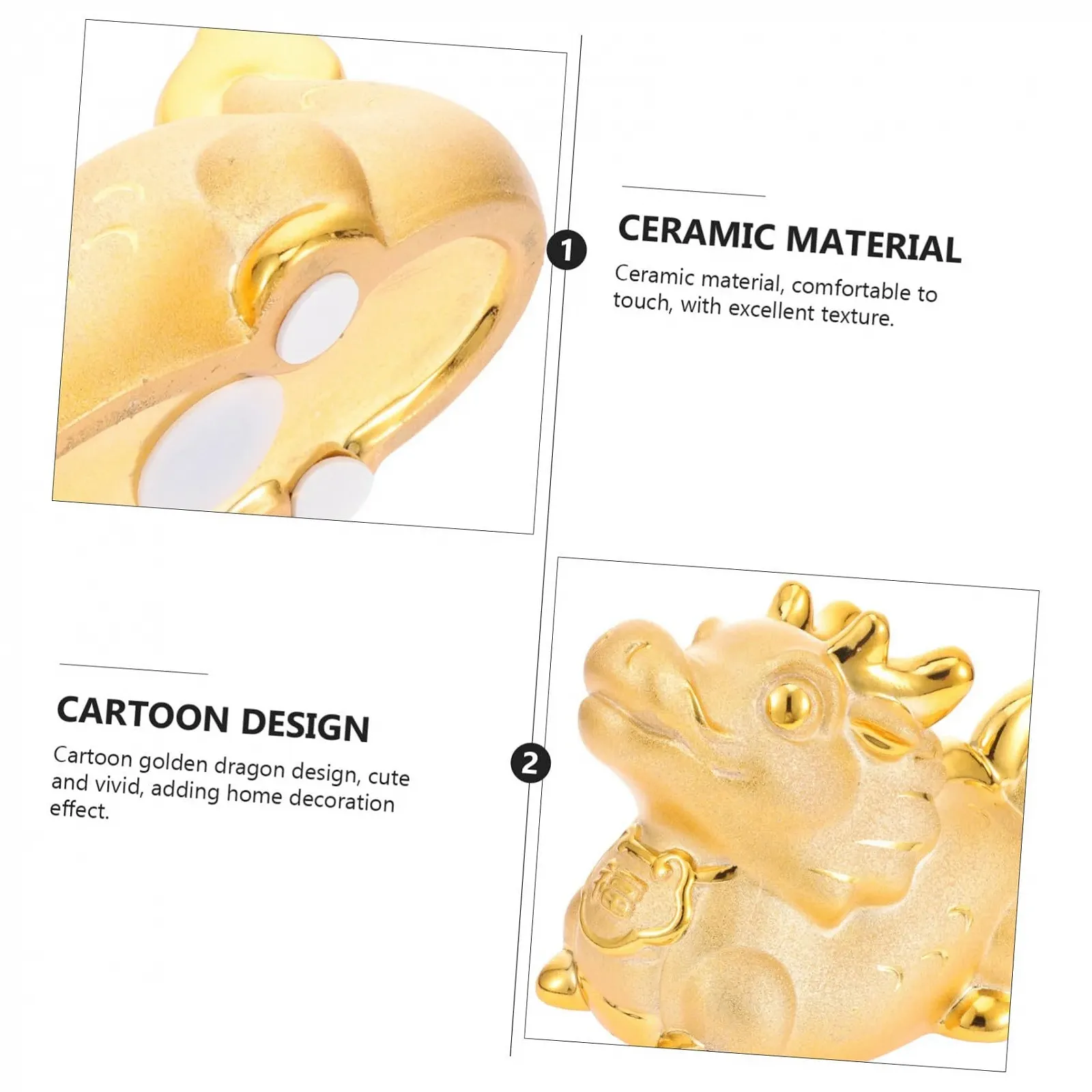 Скарбничка UPKOCH Drachensparschwein керамічна Дракон Зодіак, фото №8