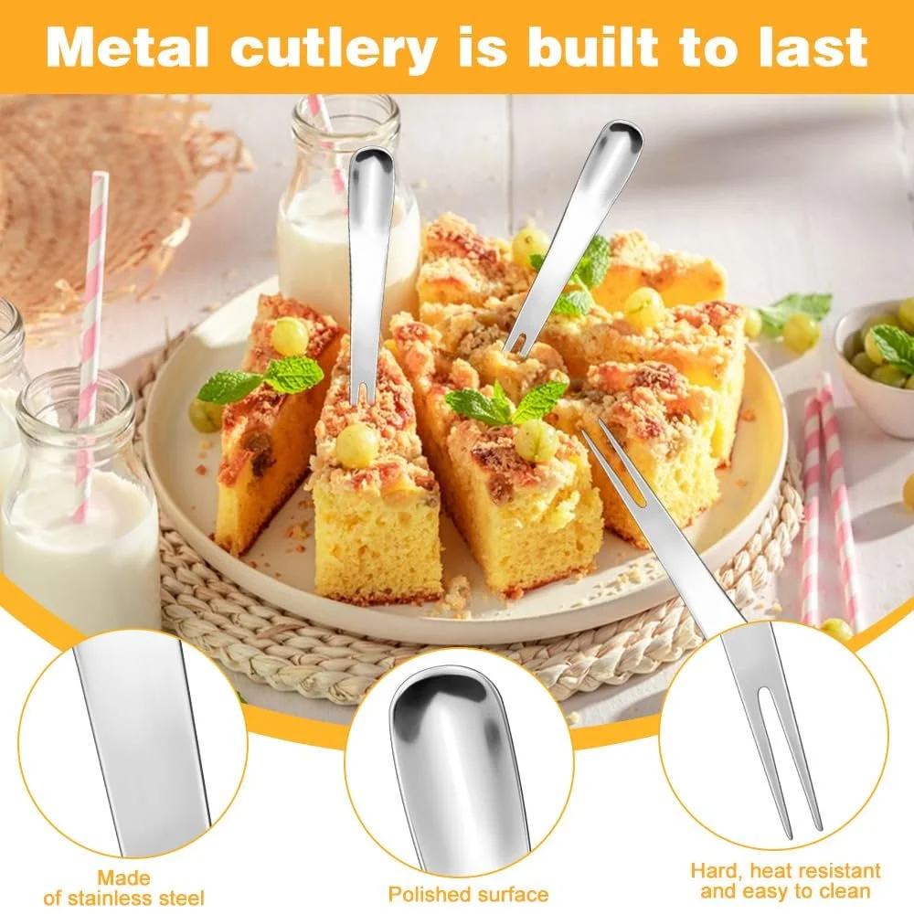 Ложка-вилка 2-в-1 12 см Нержавеющая сталь, фото №4