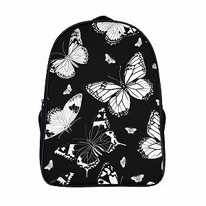 Школьный рюкзак MXRMXR Butterfly для девочек и мальчиков, эргономичный дизайн, кампусный рюкзак для подростков, модный, 40x28x16 см - Фото 1