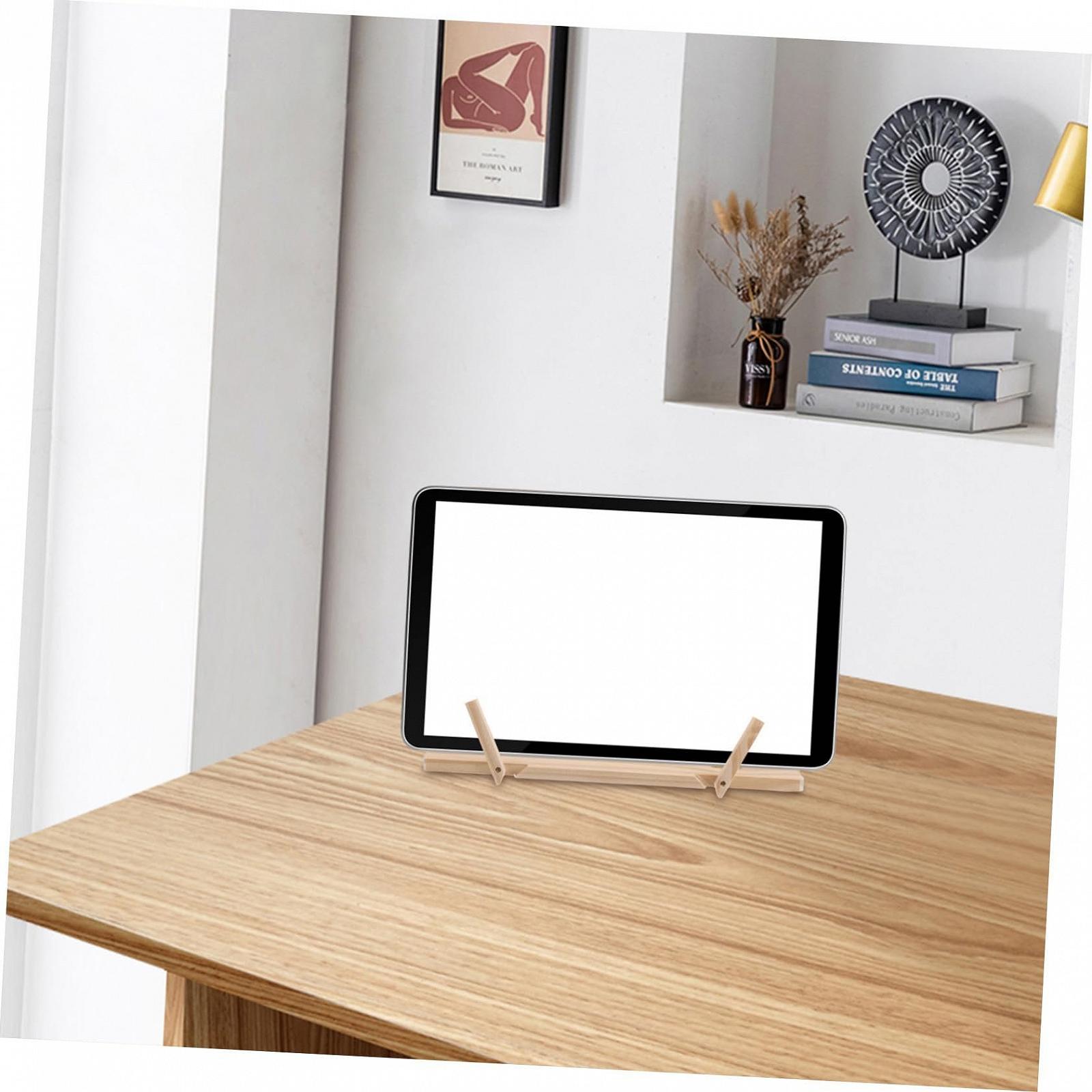 Регульована дерев'яна підставка для ноутбука з ефективним відведенням тепла, фото №5