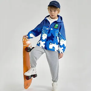 Куртка KQIVAM З капюшоном для дітей Вітровка synthetic.ua - Фото 1