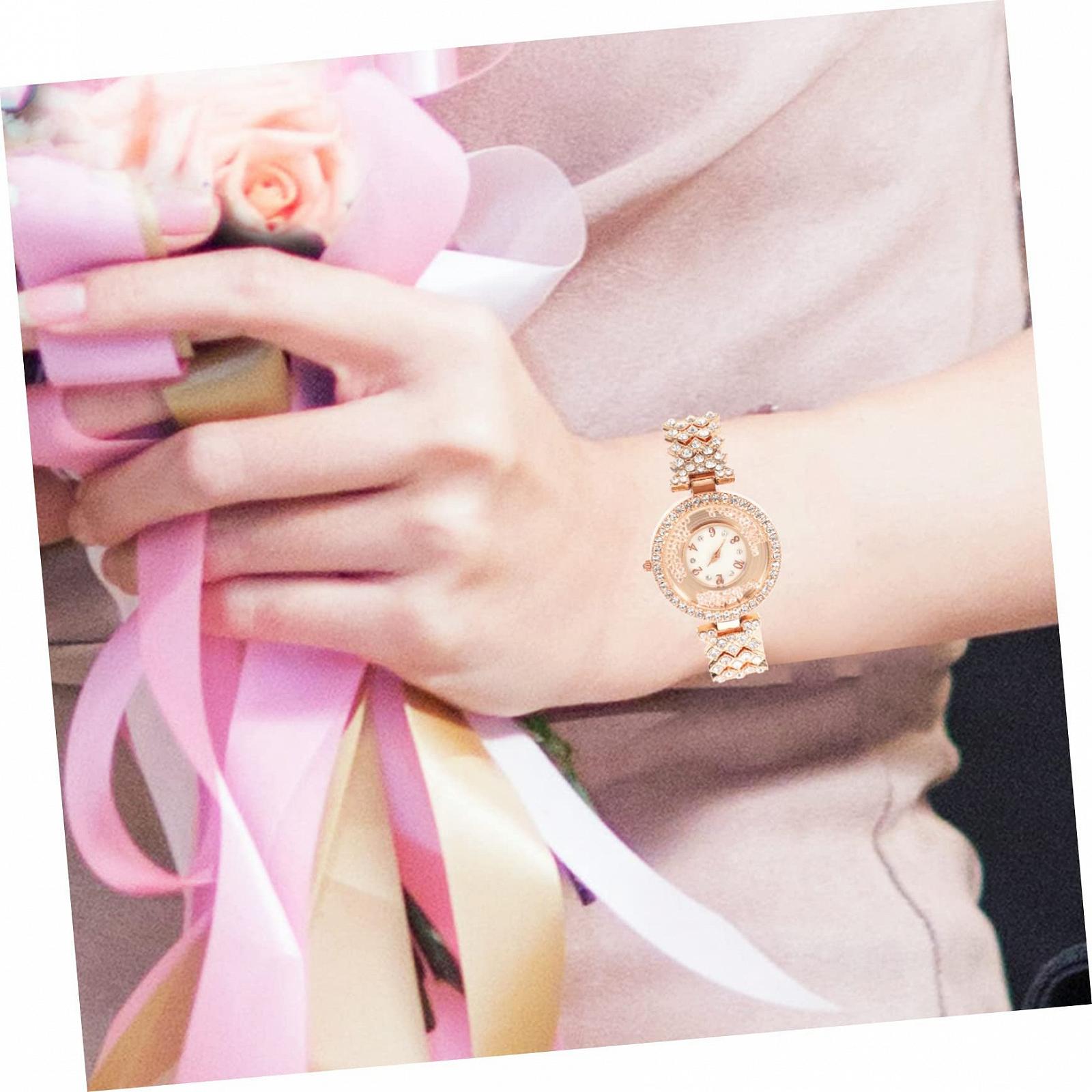 Женские часы Healvian Модный наручный орнамент Розовое золото Стильные женские часы, фото №4