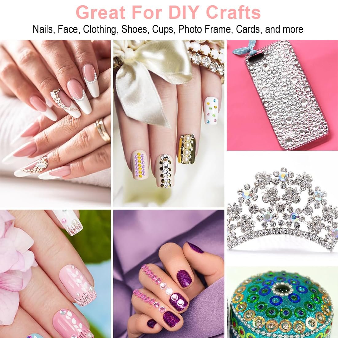 Стрази Кристал Різні Розміри та Кольори, 6800 шт., фото №6