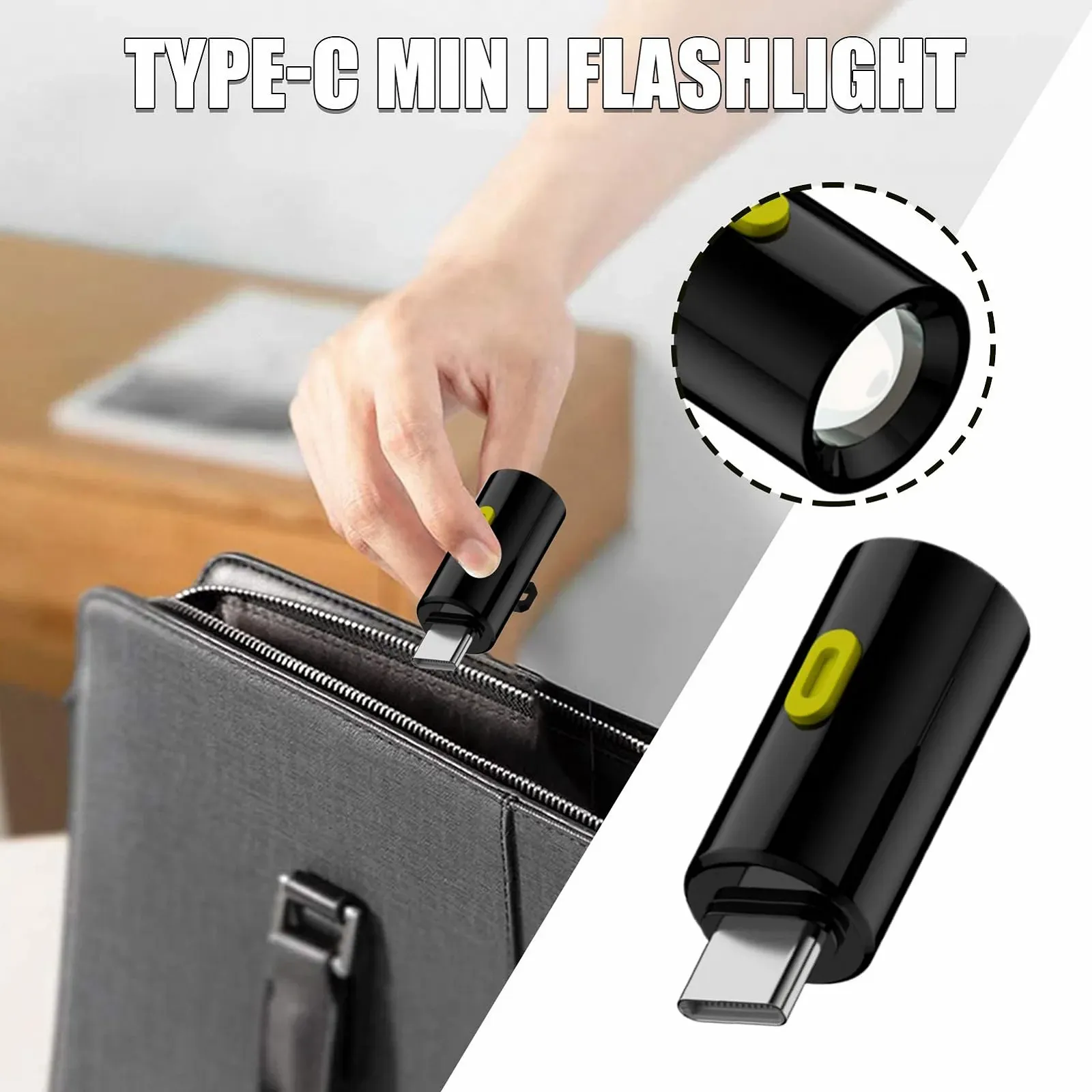 Мини-фонарик Тип C Компактный, фото №2