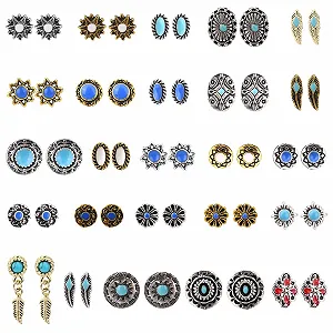 Подвески для ногтей Бирюзовые, 3D Винтажный западный стиль, ковбойская тематика, 50 шт - Фото 1