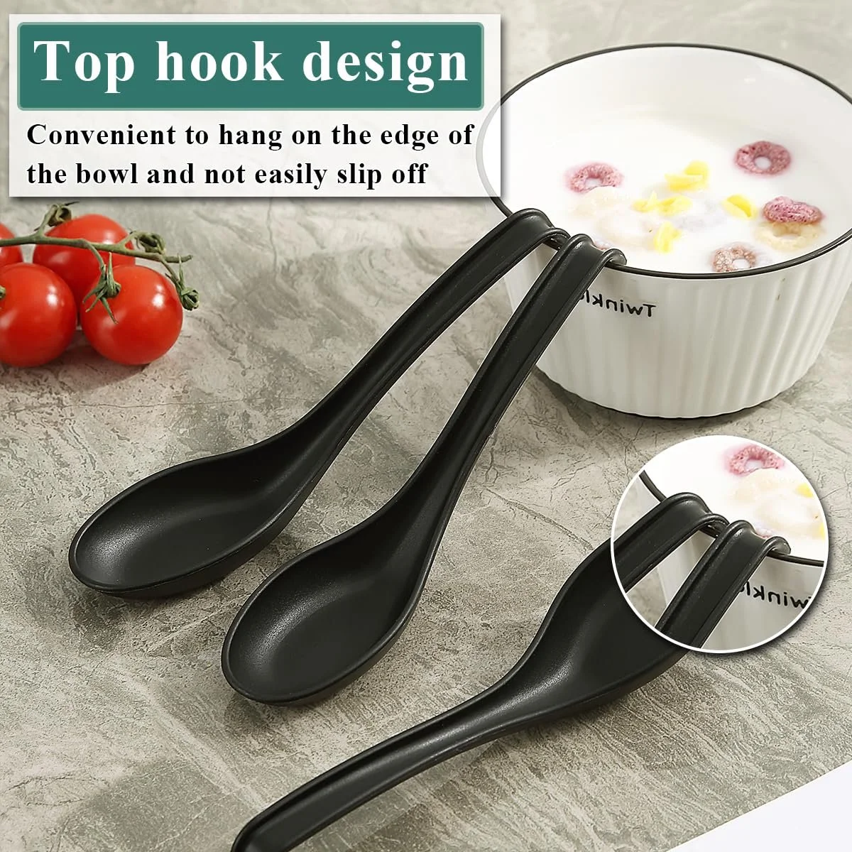 Супова ложка Kyraton, 24 шт, багаторазова, фото №5