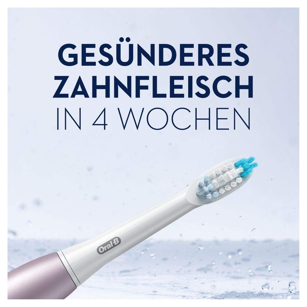 Звукова Зубна Щітка Oral-B Pulsonic Slim Luxe 4100, 2 змінні насадки, 3 режими чищення, Рожеве Золото та Звукова Зубна Щітка Oral-B Pulsonic Slim Luxe 4000, Платина, фото №3