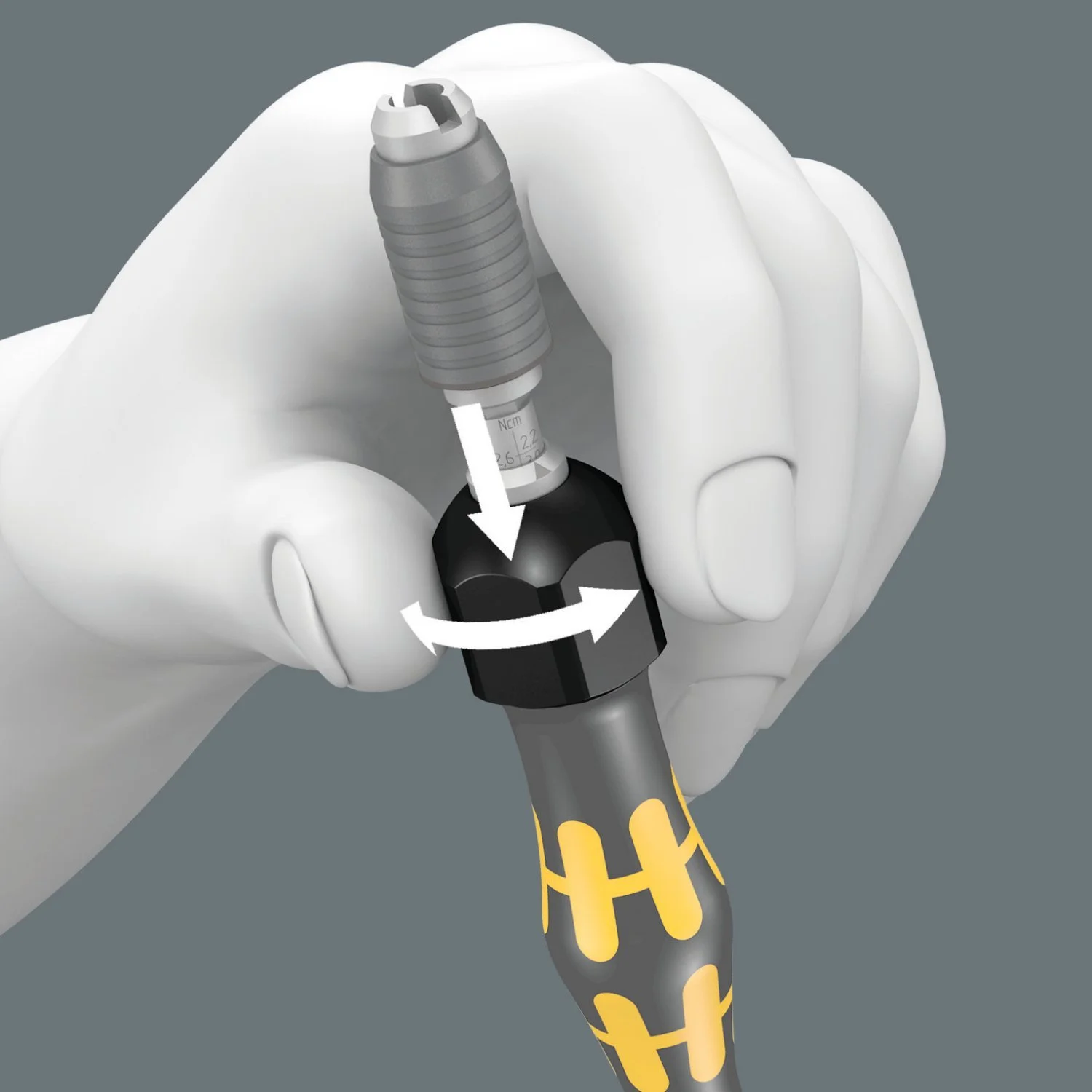 Динамометрична викрутка Wera Micro ESD 1430 05074804001 срібляста, фото №5