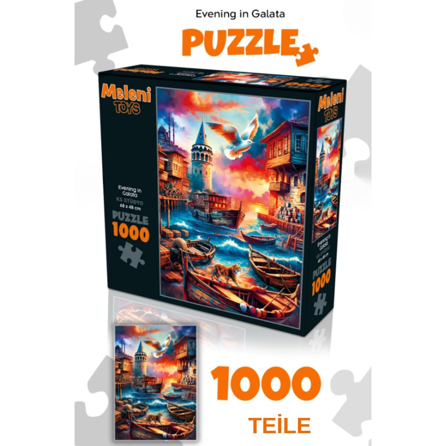 Пазл 1000 деталей 68 x 48 см, фото №4