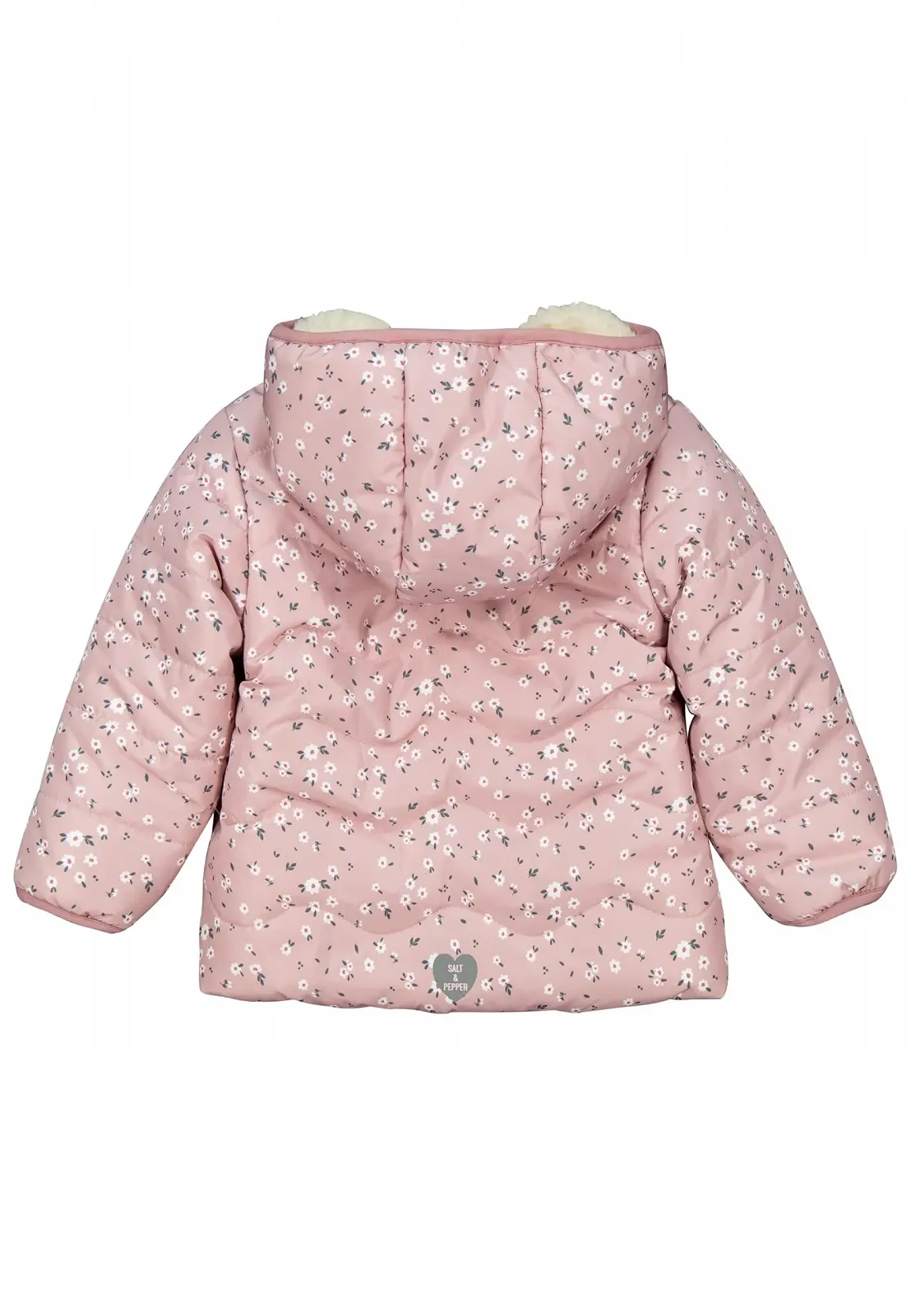 Зимова куртка SALT AND PEPPER для дівчинки з квітковим принтом, Брудно-рожевий, фото №2 Зимова куртка SALT AND PEPPER для дівчинки з квітковим принтом, Брудно-рожевий, фото №2