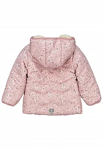Зимова куртка SALT AND PEPPER для дівчинки з квітковим принтом, Брудно-рожевий synthetic.ua - Фото 1