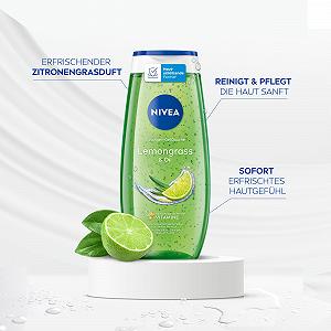 Гель для душа NIVEA Lemongrass & Oil 250 мл synthetic.ua - Фото 1