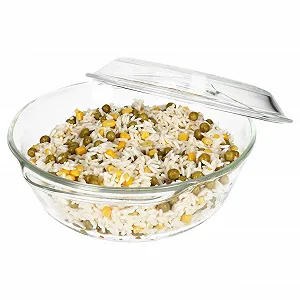 Форма для запікання MamboCat скляна кругла з кришкою 2 л 23.5 см термостійка - Фото 1