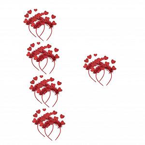 Обруч для волос Abaodam Сердце Красный - Фото 1