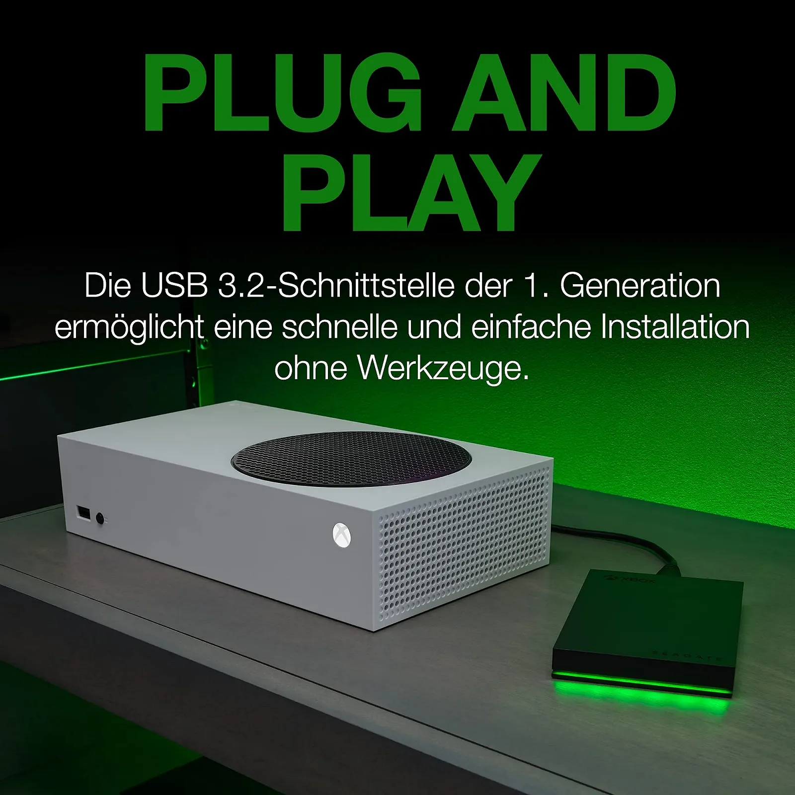 Внешний жесткий диск Seagate Game Drive Xbox STKX2000400 2.5" 2TB USB 3.0 Black, фото №5