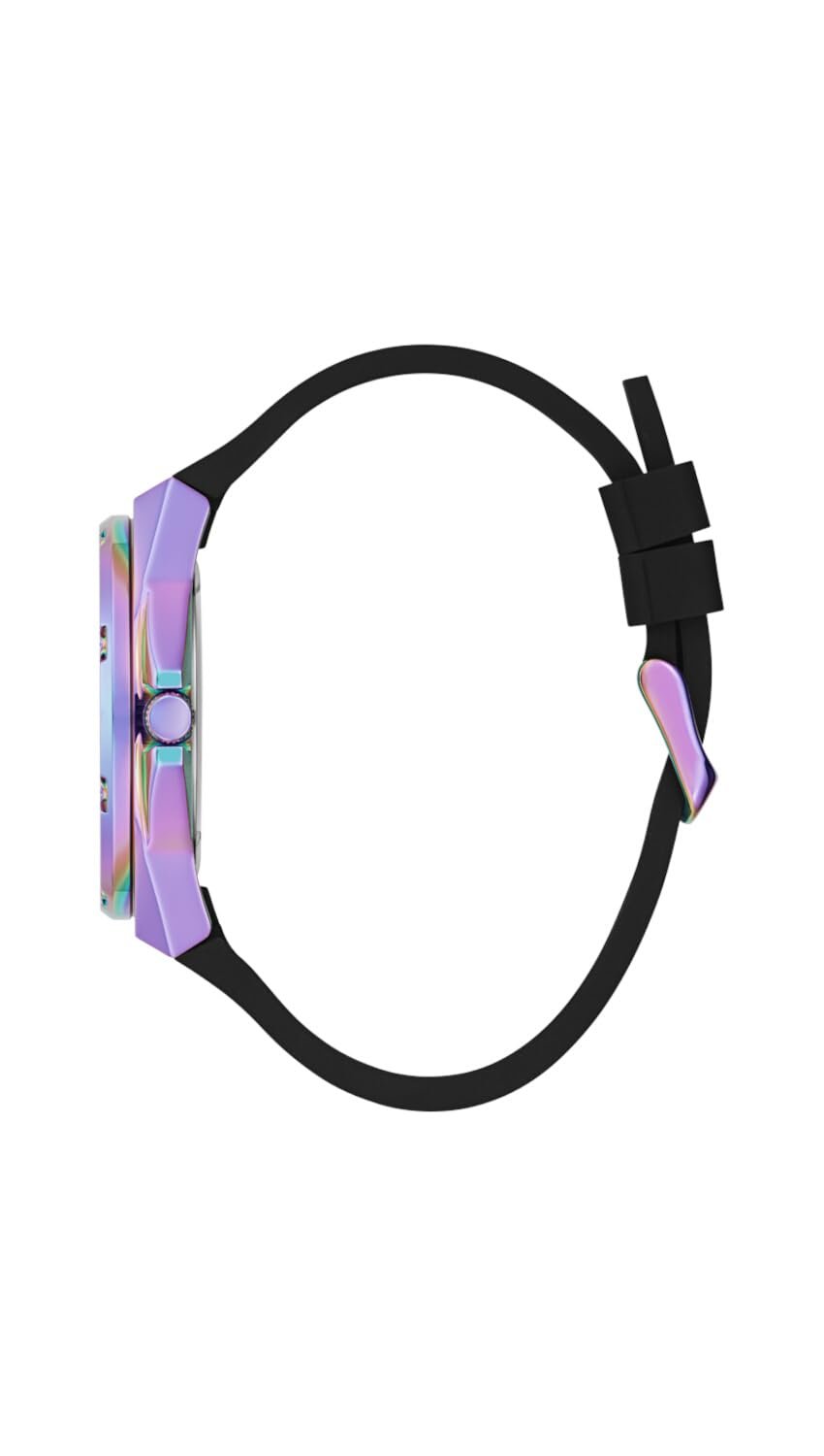 Женские часы Guess 40 мм - Разноцветный ремешок, разноцветный циферблат, радужный корпус, фото №2